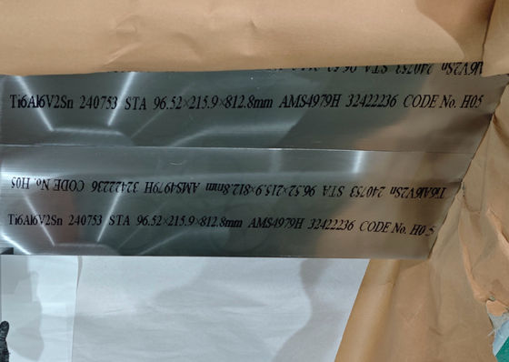 Customization Size Ti6AL6V2Sn Titanium Block AMS4979 H For Aerospace